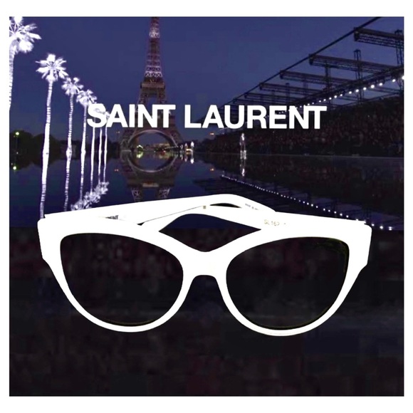 Yves Saint Laurent Accessories - Yves Saint Laurent Sunglasses—White Frames w/Case